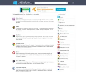 ALL81Soft.com(Software Directory for Windows 8.1 (32/64 bit) in English) Screenshot