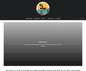 Allaboardskate.com(Board Skate Shop) Screenshot