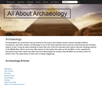 Allaboutarchaeology.org(Archaeology) Screenshot