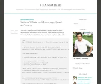Allaboutbasic.com(Love to share WordPress) Screenshot