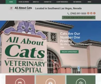 Allaboutcatsonline.com(Cat Veterinarian in Las Vegas) Screenshot