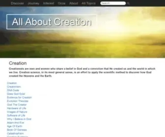 Allaboutcreation.org(Creation) Screenshot