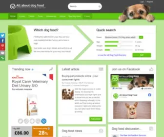 Allaboutdogfood.co.uk(The UK's number 1 dog food advice site. Independent dog food reviews) Screenshot