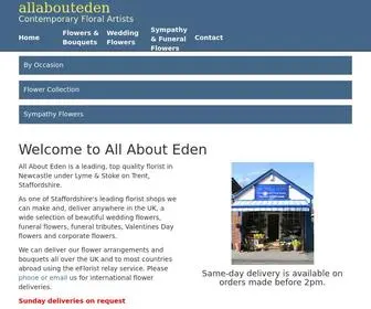 Allabouteden.com(All About Eden Florists) Screenshot