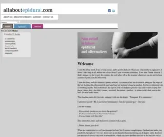 Allaboutepidural.com(Allaboutepidural) Screenshot