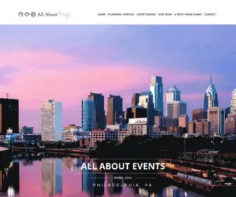 Allaboutevents.us(CREATING LUXURIOUS EXPERIENCES FOR EXCEPTIONAL EVENTS) Screenshot