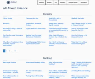 Allaboutfinancecareers.co.uk(All About Finance) Screenshot