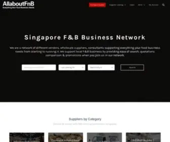 Allaboutfnb.sg(Singapore F&B Business Network) Screenshot