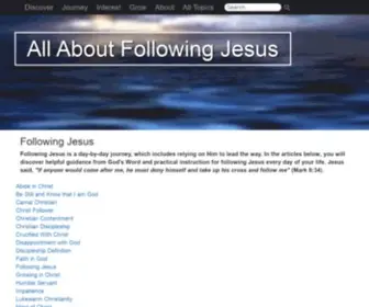 Allaboutfollowingjesus.org(Following Jesus) Screenshot