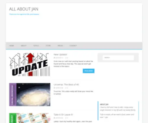 Allaboutjan.com(ALL ABOUT JAN) Screenshot