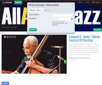 Allaboutjazz.com(All About Jazz Music) Screenshot