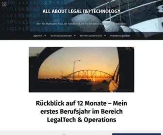 Allaboutlegaltech.de(All about Legal (&) Technology) Screenshot