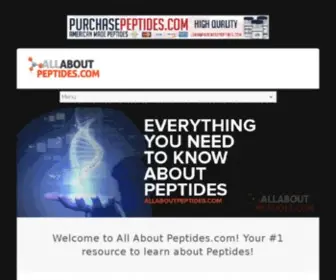 Allaboutpeptides.com(AllAboutPeptides) Screenshot