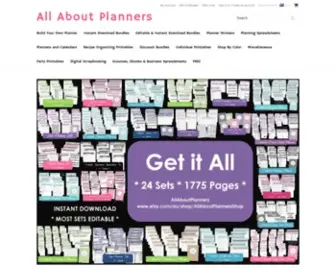 Allaboutplannersshop.com.au(All About Planners) Screenshot