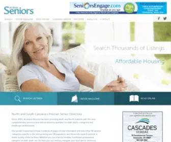 Allaboutseniors.org(North and South Carolina’s Premier Senior Directory) Screenshot