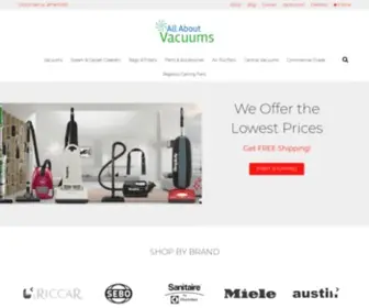 Allaboutvacuums.com(All About Vacuums) Screenshot