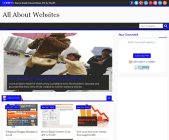 Allaboutwebsites.in(All About Websites) Screenshot