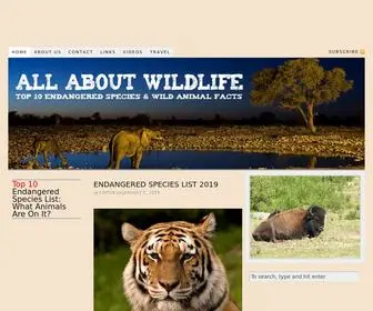 Allaboutwildlife.com(All About Wildlife) Screenshot