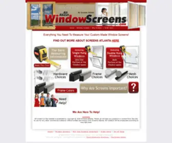 Allaboutwindowscreens.com(All About Window Screens) Screenshot