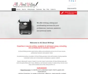 Allaboutwritingconsulting.com(All About Writing) Screenshot
