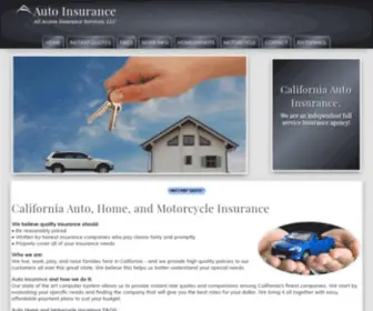 Allaccess-Insurance.com(Auto insurance in California) Screenshot