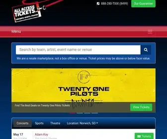 Allaccesstickets.com(All Access Tickets) Screenshot