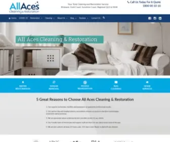 Allaces.com.au(Professional Cleaning & Restoration Services) Screenshot