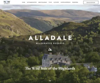 Alladale.com(Alladale Wilderness Reserve Scottish Highlands) Screenshot