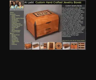 Alladd.com(Jewelry boxes and cutting boards handmade by a box maker with over twenty years jewelry box making experience) Screenshot