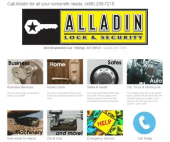 Alladinlock.com(Alladin Lock & Security) Screenshot