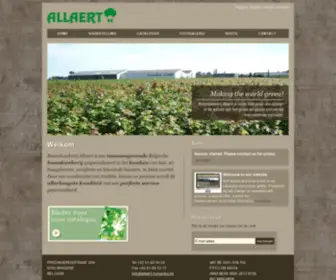 Allaert-Nurseries.be(Welkom) Screenshot