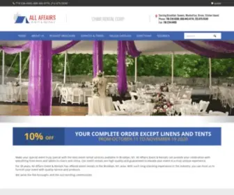 Allaffairs.com(Event Rentals in Brooklyn) Screenshot