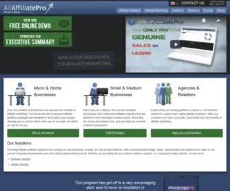 Allaffiliatepro.com(Affiliate Software) Screenshot