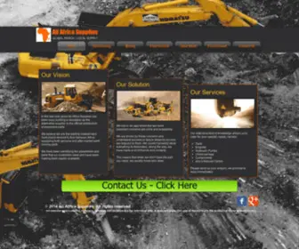 Allafricasupplies.net(Earthmoving Parts) Screenshot