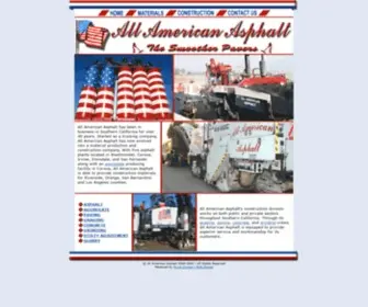 Allamericanasphalt.com(All American Asphalt Paving Material and Construction) Screenshot