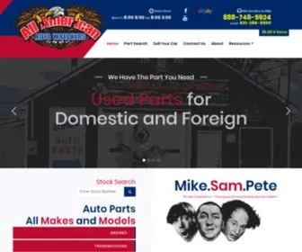 Allamericanautowreckers.com(Used Auto Parts Huge Online Inventory) Screenshot