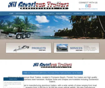 Allamericanboattrailers.com(All American Trailers) Screenshot