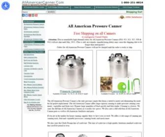 Allamericancanner.com Screenshot