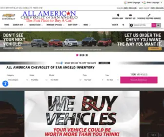 Allamericanchevroletsanangelo.com(All American Chevrolet of San Angelo) Screenshot