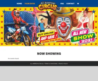 Allamericancircus.com(An American Tradition) Screenshot