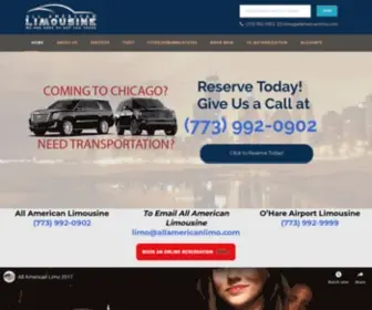 Allamericanlimo.com(All American Limousine) Screenshot