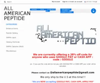 Allamericanpeptide.com(All American Peptide) Screenshot