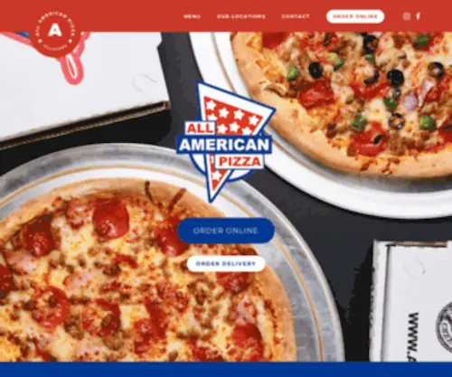 Allamericanpizzaokc.com(All American Pizza) Screenshot