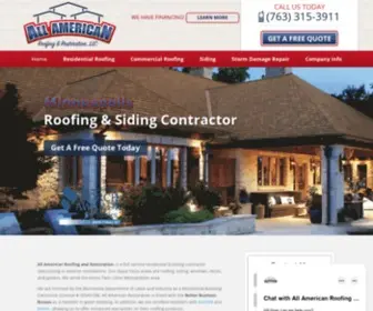 Allamericanrestorationllc.com(All American Roofing and Restoration) Screenshot