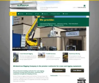 Allamericanrigging.com(Crane Rental & Rigging Specialists) Screenshot