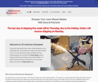 Allamericansharpener.com(All American Lawn Mower Blade Sharpener) Screenshot
