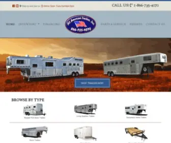 Allamericantrailers.com(All American Trailers) Screenshot