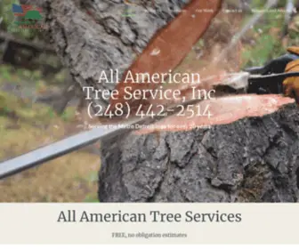 Allamericantreeservices.com(All American Tree Services) Screenshot