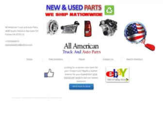 Allamericantruckandautoparts.com(All American Truck & Auto Parts) Screenshot