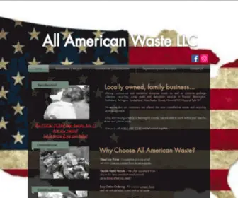 Allamericanwastellc.com(All American Waste LLC located in Bennington Vt) Screenshot